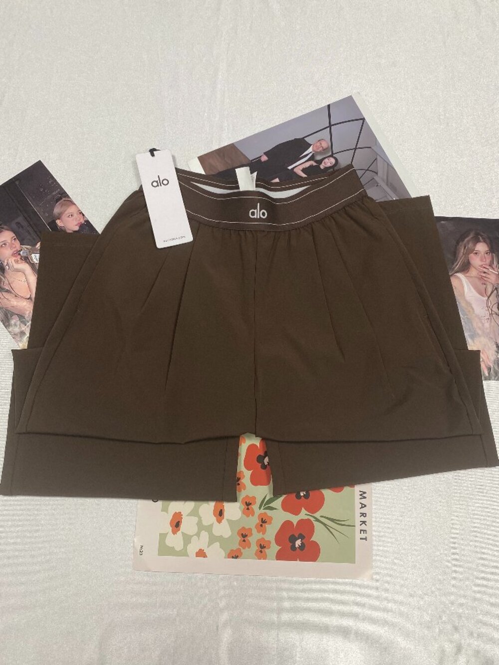 ALO Yoga Brand New☕Espresso Suit Up Trouser Wide Leg 30" Inseam - Picture 3 of 8